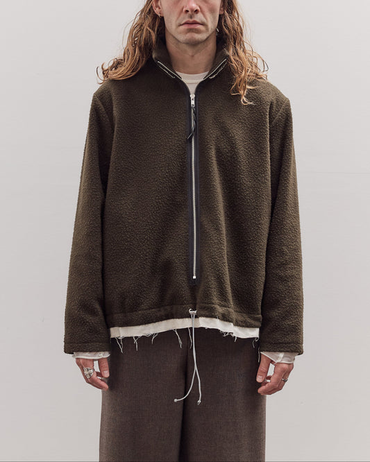 Fleece Anorak, Green