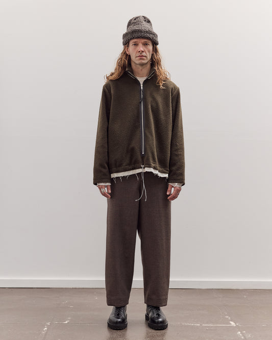 Fleece Anorak, Green