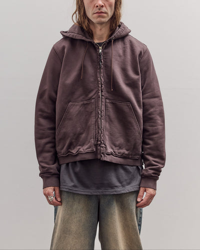 Zip Hoodie, Vintage Brown