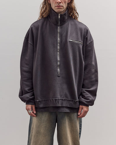 Half Zip Sweat, Dark Grey