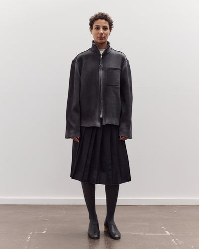 Zip-Up Knit, Painted Grey