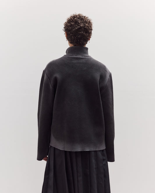 Zip-Up Knit, Painted Grey
