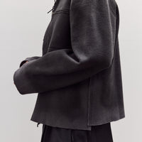 Zip-Up Knit, Painted Grey