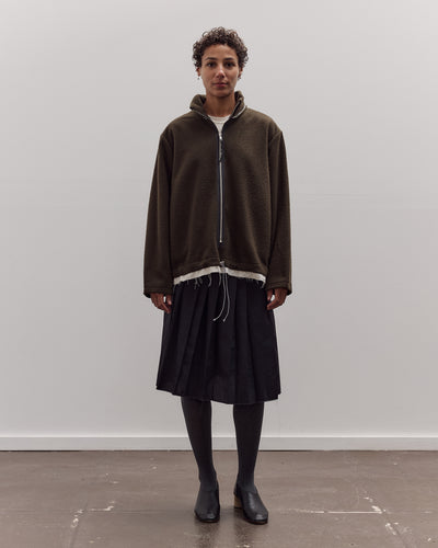 Fleece Anorak, Green
