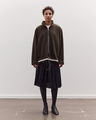 Fleece Anorak, Green