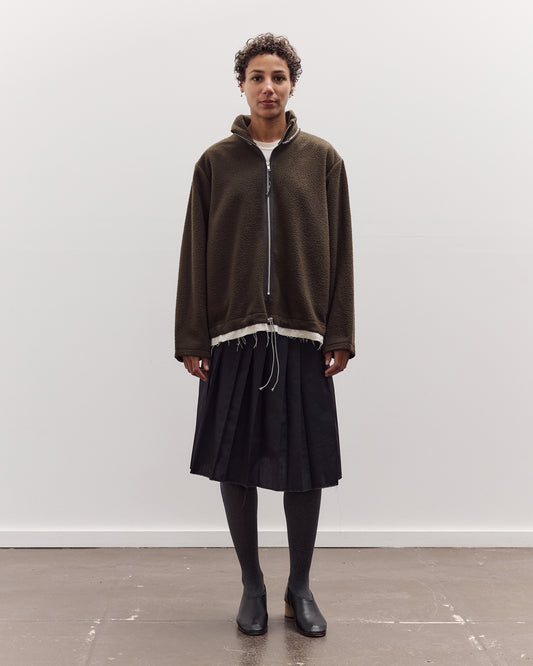 Fleece Anorak, Green
