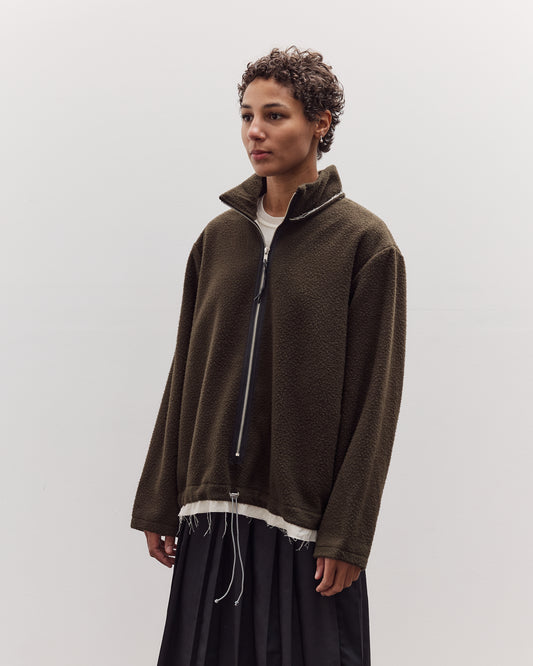 Fleece Anorak, Green