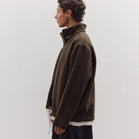 Fleece Anorak, Green