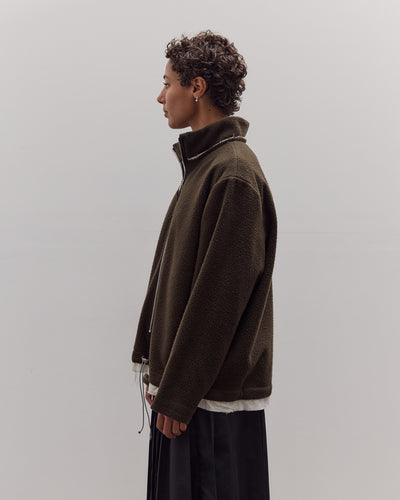 Fleece Anorak, Green