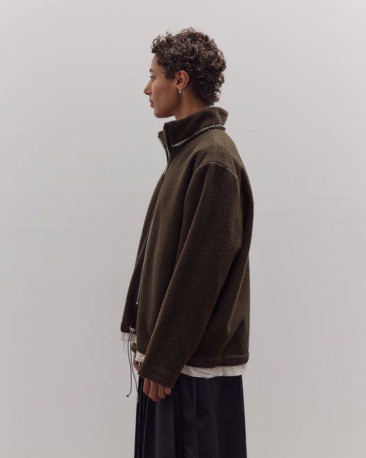Fleece Anorak, Green