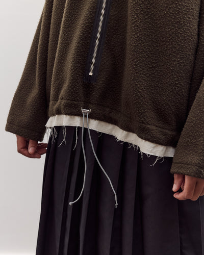 Fleece Anorak, Green
