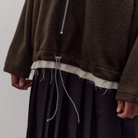 Fleece Anorak, Green