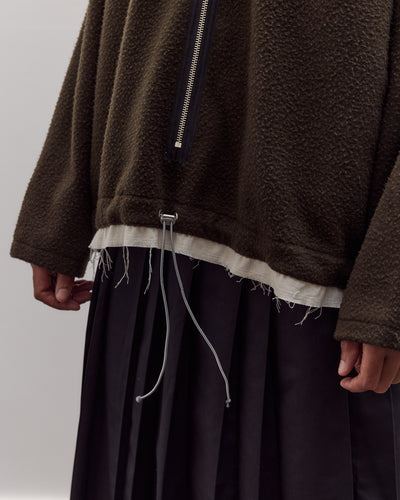Fleece Anorak, Green