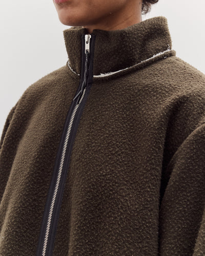 Fleece Anorak, Green