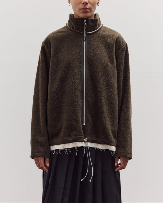Fleece Anorak, Green