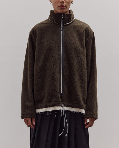 Fleece Anorak, Green