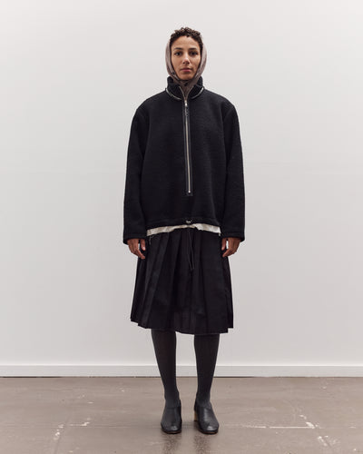Fleece Anorak, Black