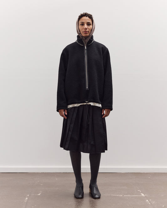 Fleece Anorak, Black