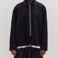 Fleece Anorak, Black