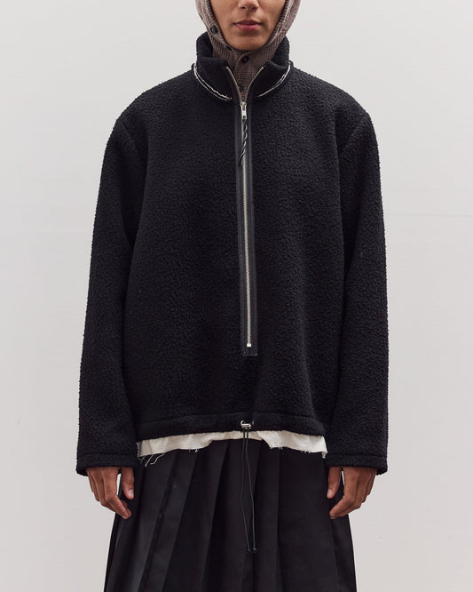 Fleece Anorak, Black