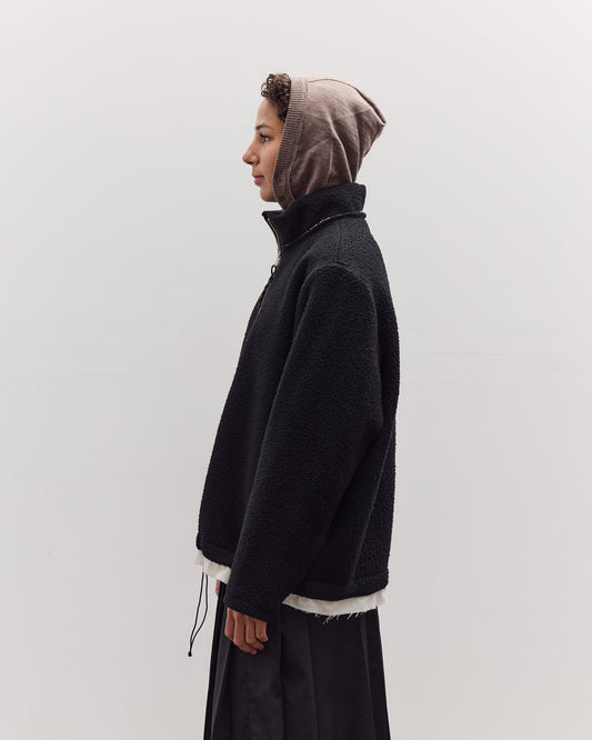Fleece Anorak, Black