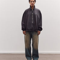 Half Zip Sweat, Dark Grey