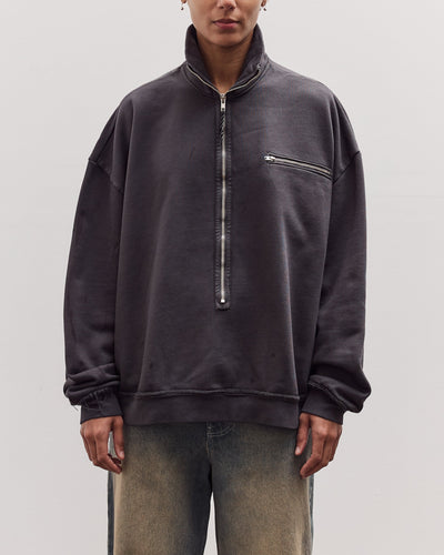 Half Zip Sweat, Dark Grey