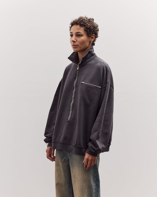 Half Zip Sweat, Dark Grey