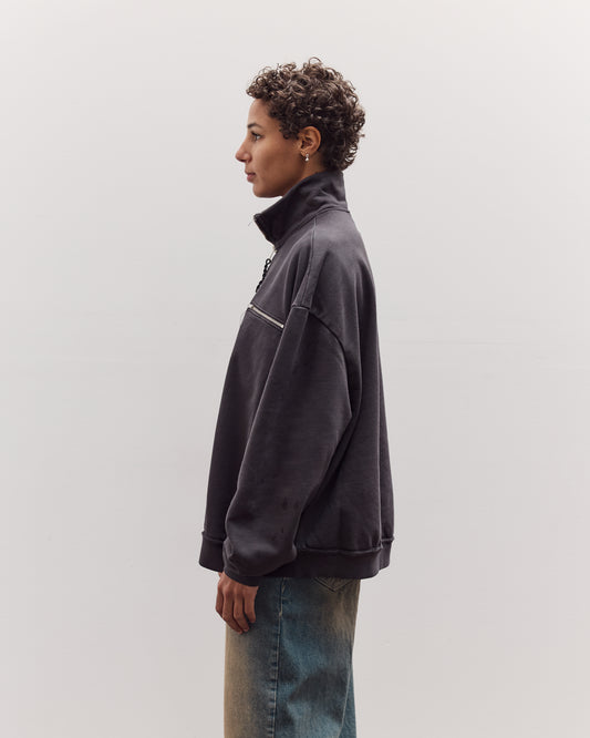 Half Zip Sweat, Dark Grey