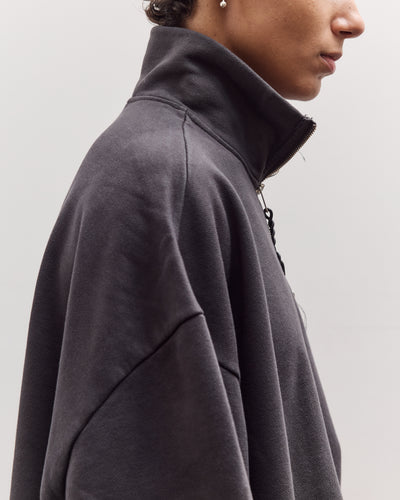 Half Zip Sweat, Dark Grey