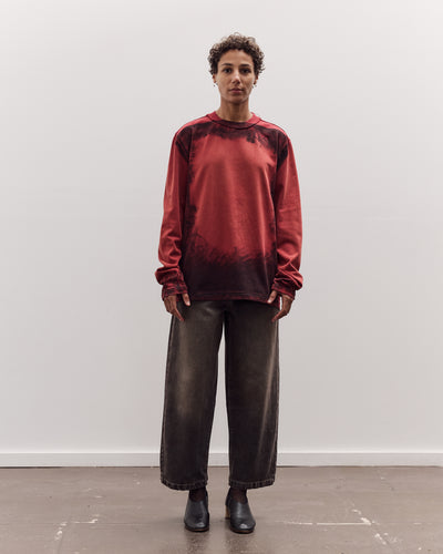 Painted Big Tee LS, Red