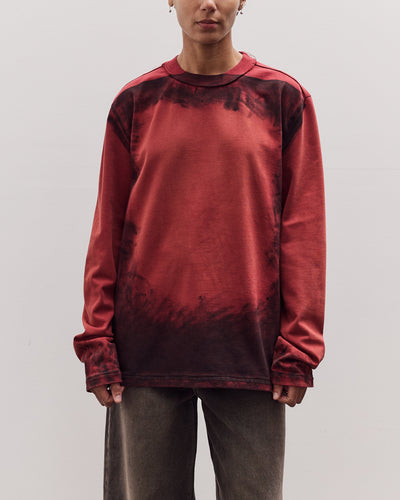 Painted Big Tee LS, Red
