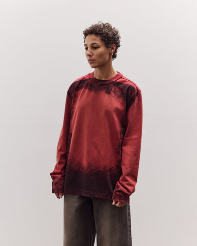 Painted Big Tee LS, Red