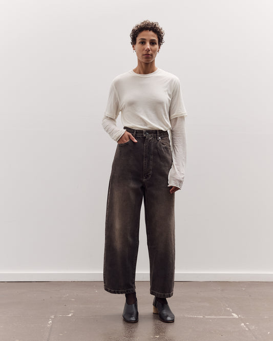 Wide Jeans, Faded Brown
