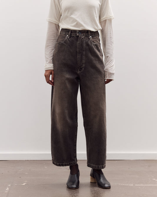 Wide Jeans, Faded Brown