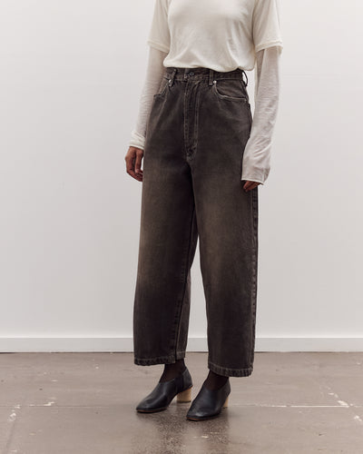 Wide Jeans, Faded Brown