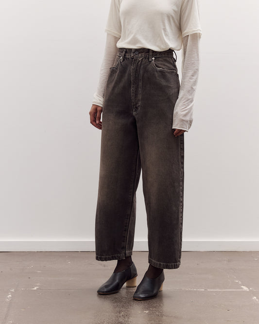 Wide Jeans, Faded Brown