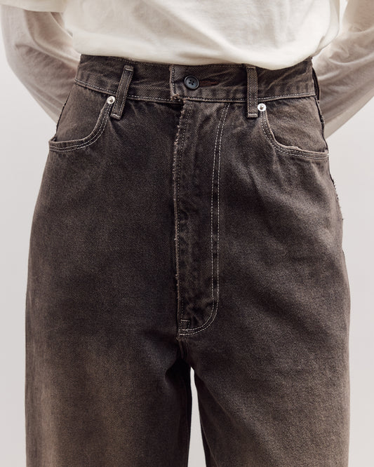 Wide Jeans, Faded Brown