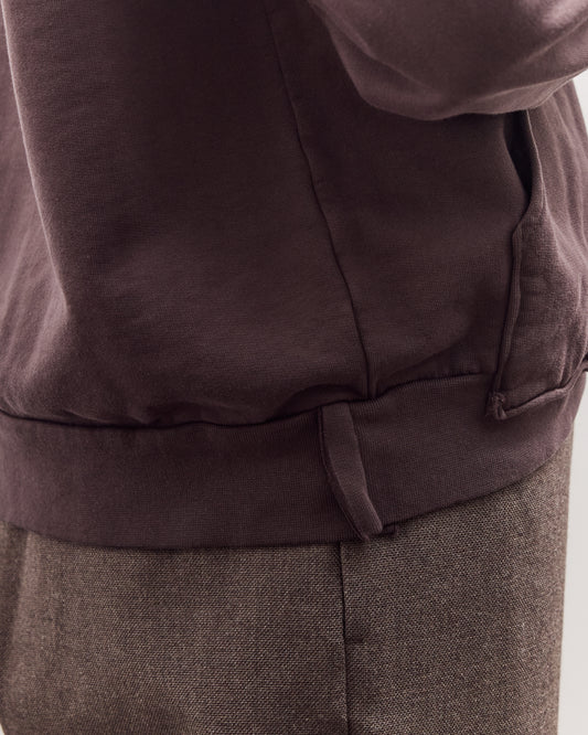 Zip Hoodie, Vintage Brown