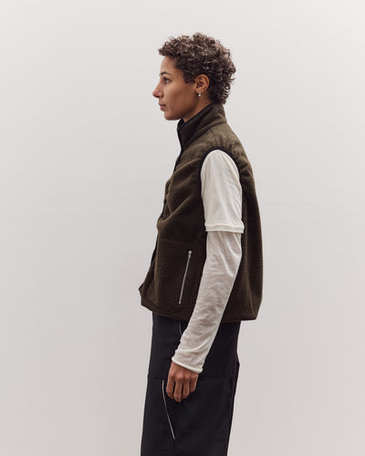 Fleece Vest, Green