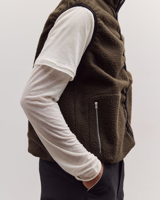 Fleece Vest, Green