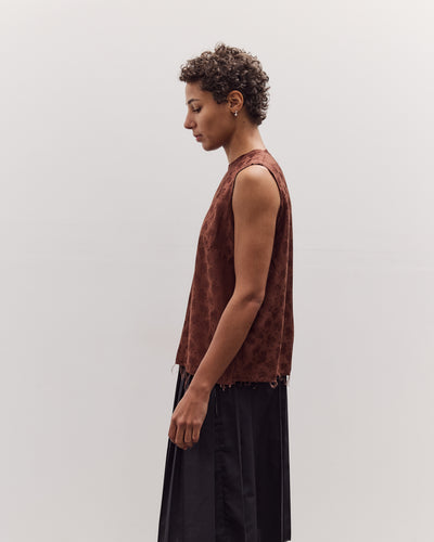 Normal Top, Brown Flowers