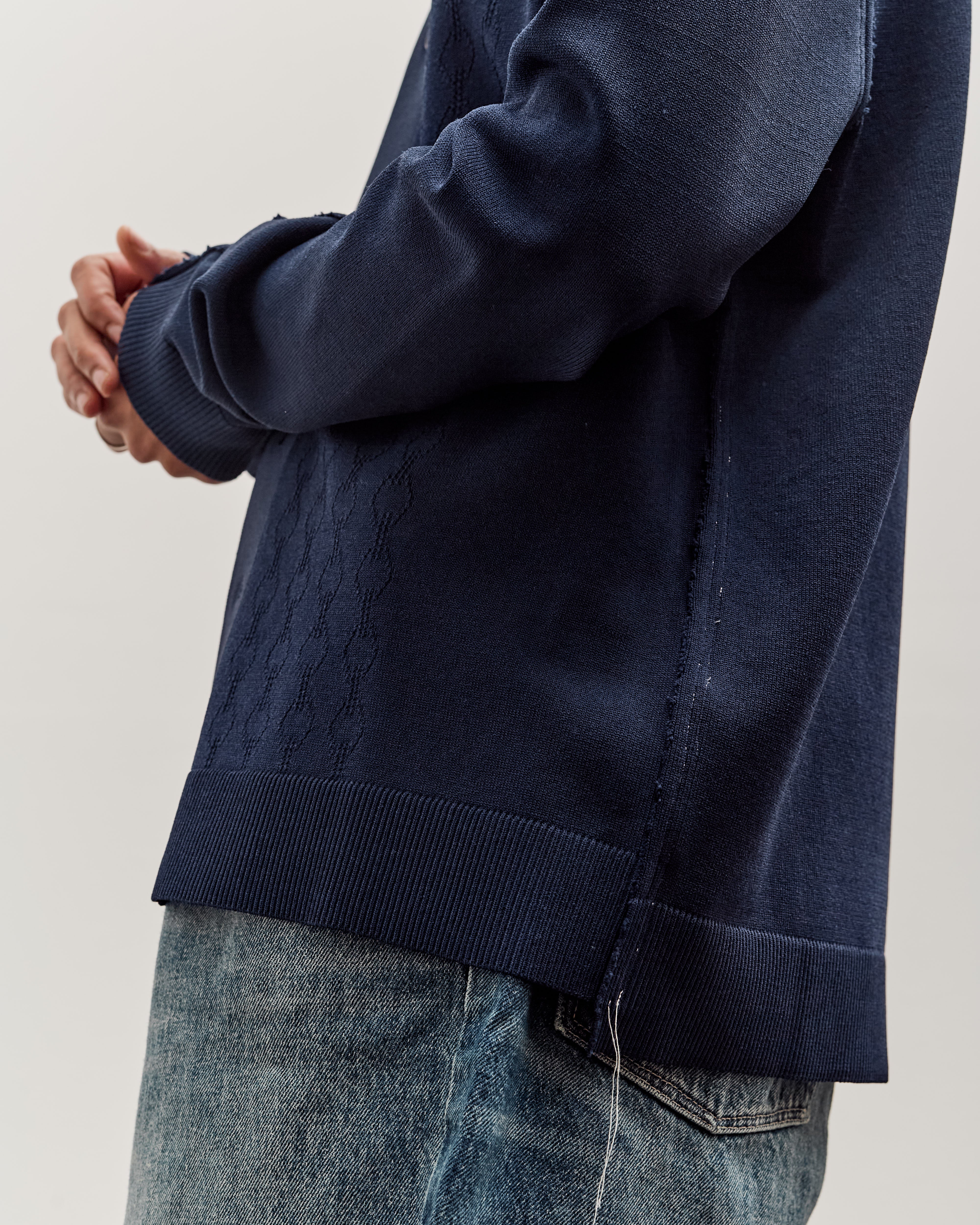 Camiel Fortgens Ajur Cardigan, Petrol – Glasswing