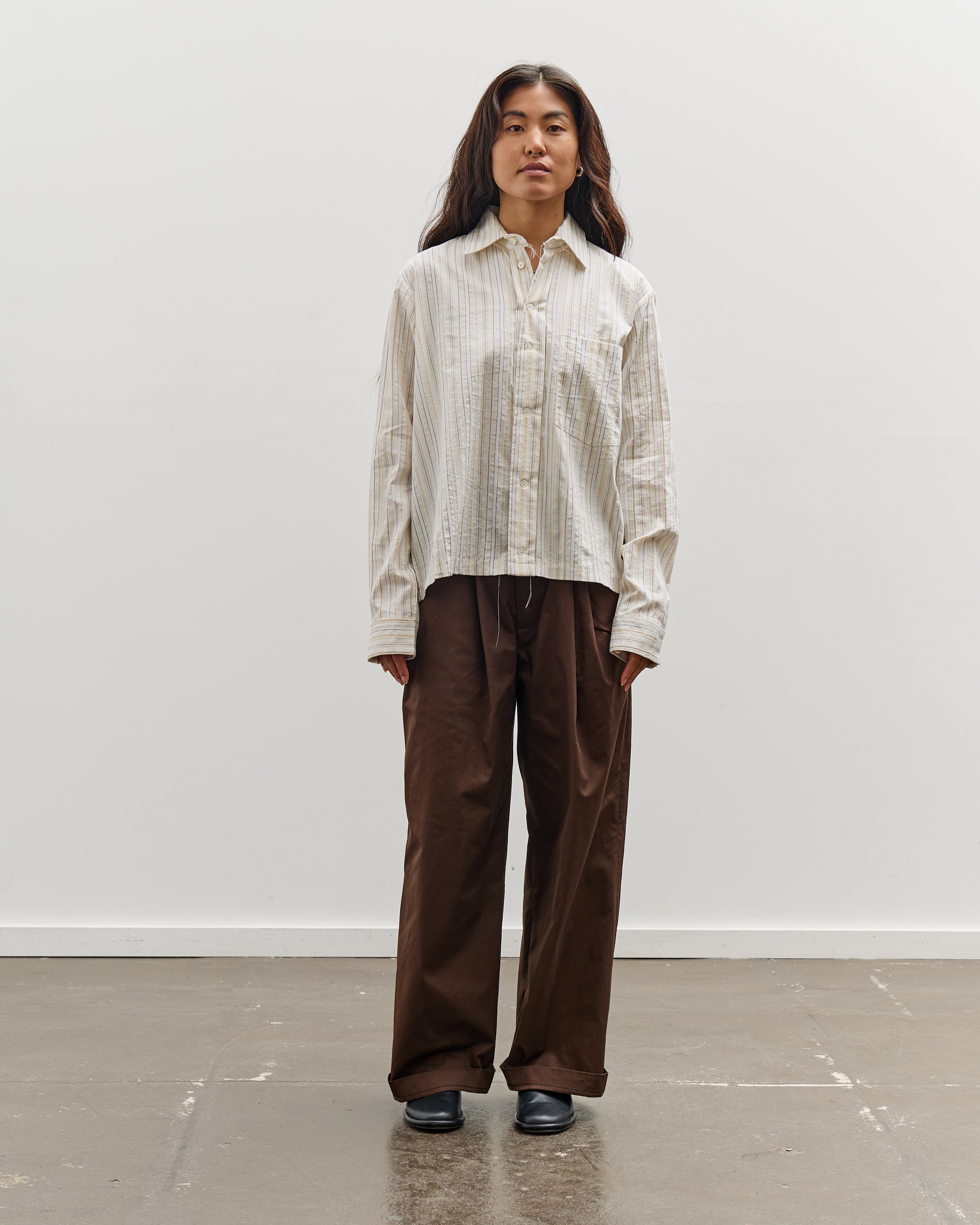 Camiel Fortgens Basic Shirt, Off White Stripes – Glasswing