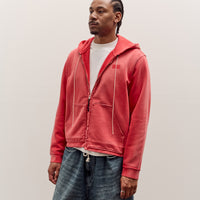 Camiel Fortgens Fitted Zip Hoodie Unisex, Red Sunfade