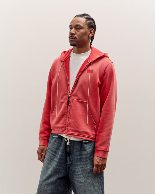 Camiel Fortgens Fitted Zip Hoodie Unisex, Red Sunfade