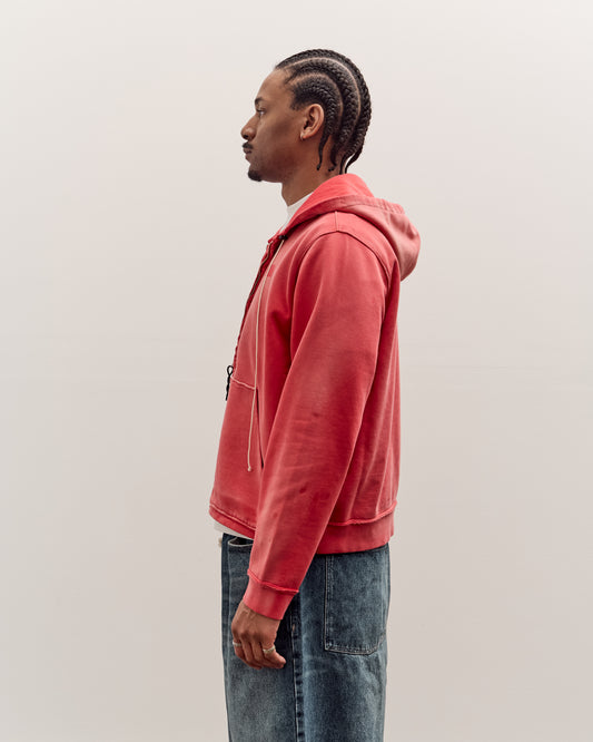 Camiel Fortgens Fitted Zip Hoodie Unisex, Red Sunfade