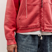 Camiel Fortgens Fitted Zip Hoodie Unisex, Red Sunfade