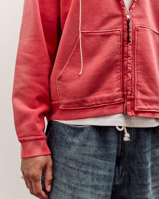 Camiel Fortgens Fitted Zip Hoodie Unisex, Red Sunfade
