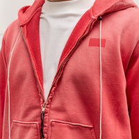 Camiel Fortgens Fitted Zip Hoodie Unisex, Red Sunfade
